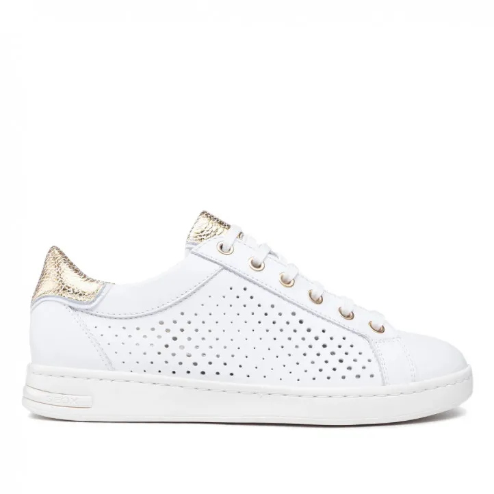 Zapatillas Geox Jaysen Mujer blancas y doradas