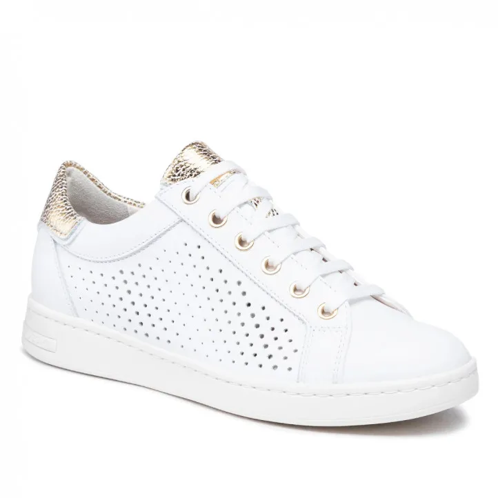 Zapatillas Geox Jaysen Mujer blancas y doradas