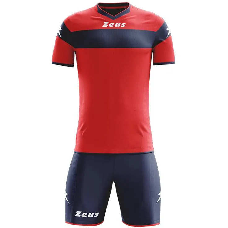 Zeus Apolo Conjunto de fútbol Caja con equipación de 12 piezas Rojo Marino